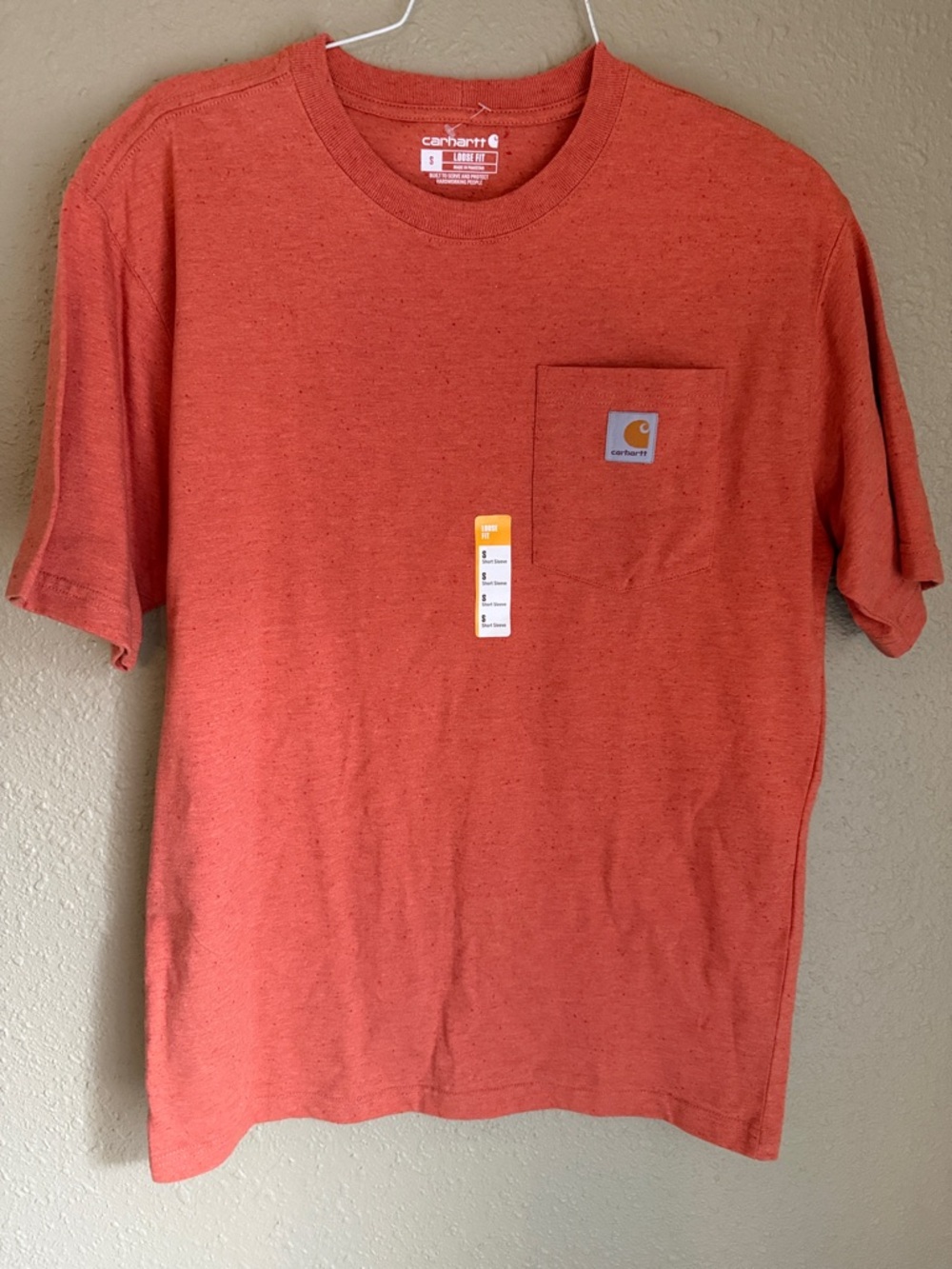Carhartt Orange Short Sleeve Pocket Tee